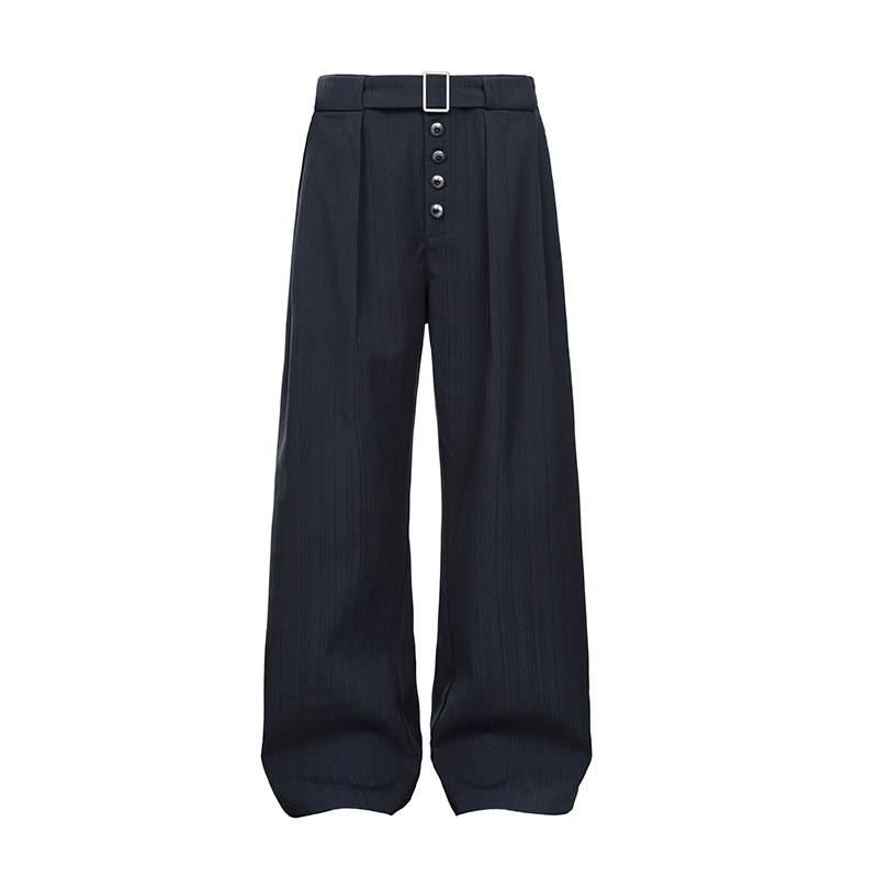 Dzi Stripe Wide-Leg Trousers