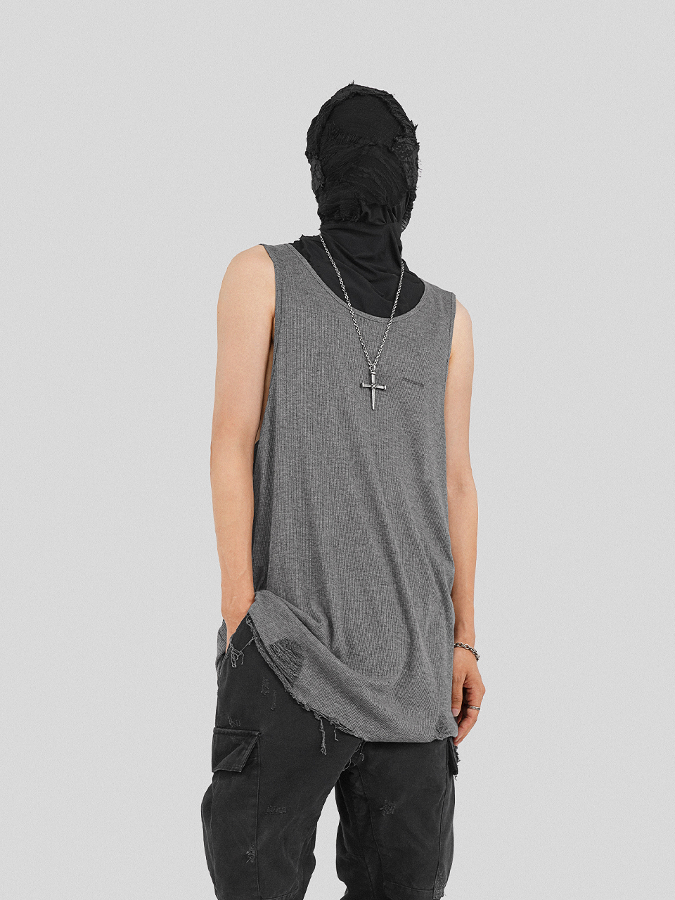 UNDERWATER AW23 RIPPED RAW EDGE TANK