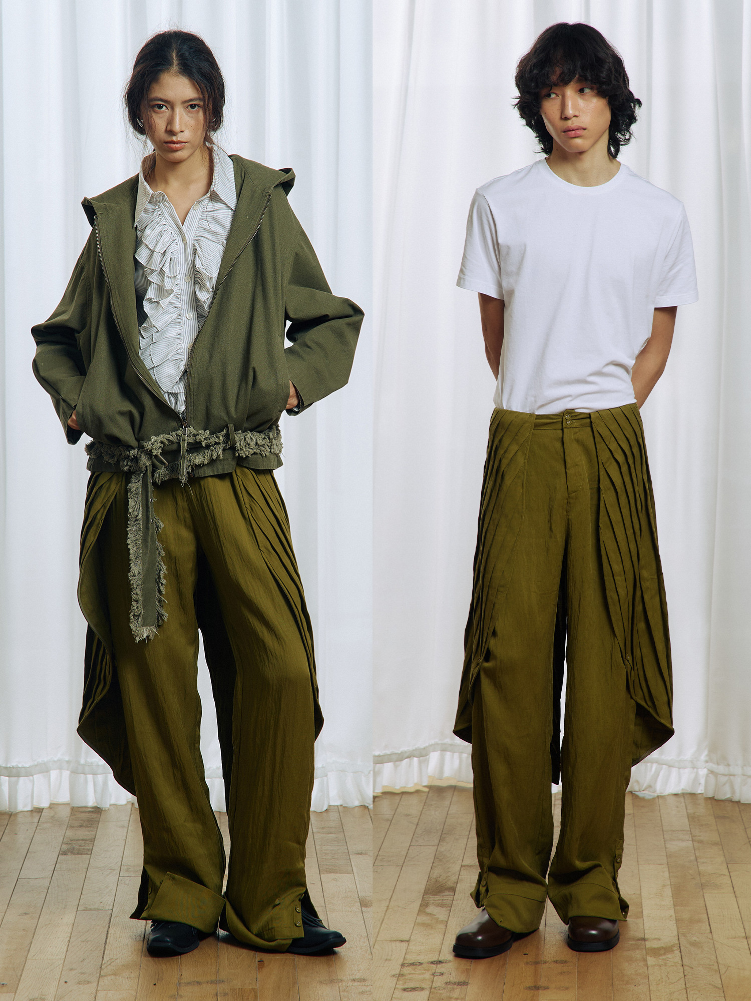Collar Casual Pants