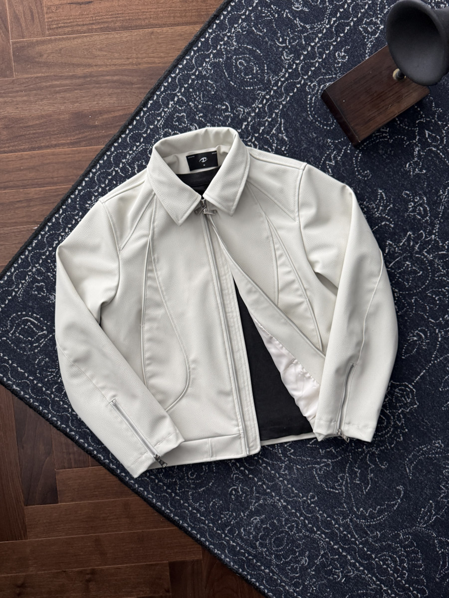 Crimson Blade Black-Red Rafa Leather Jacket 