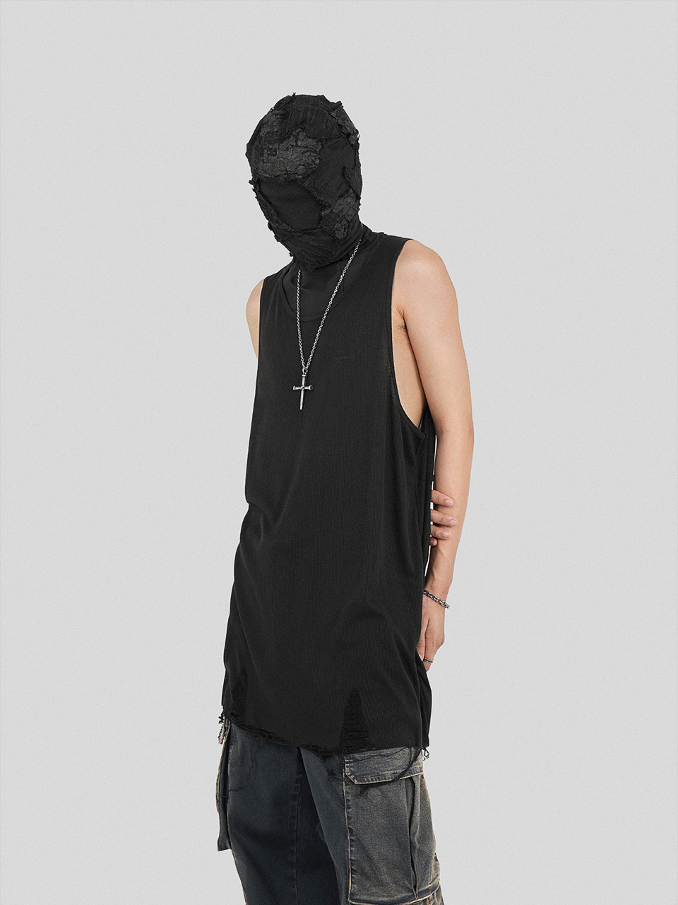 UNDERWATER AW23 RIPPED RAW EDGE TANK
