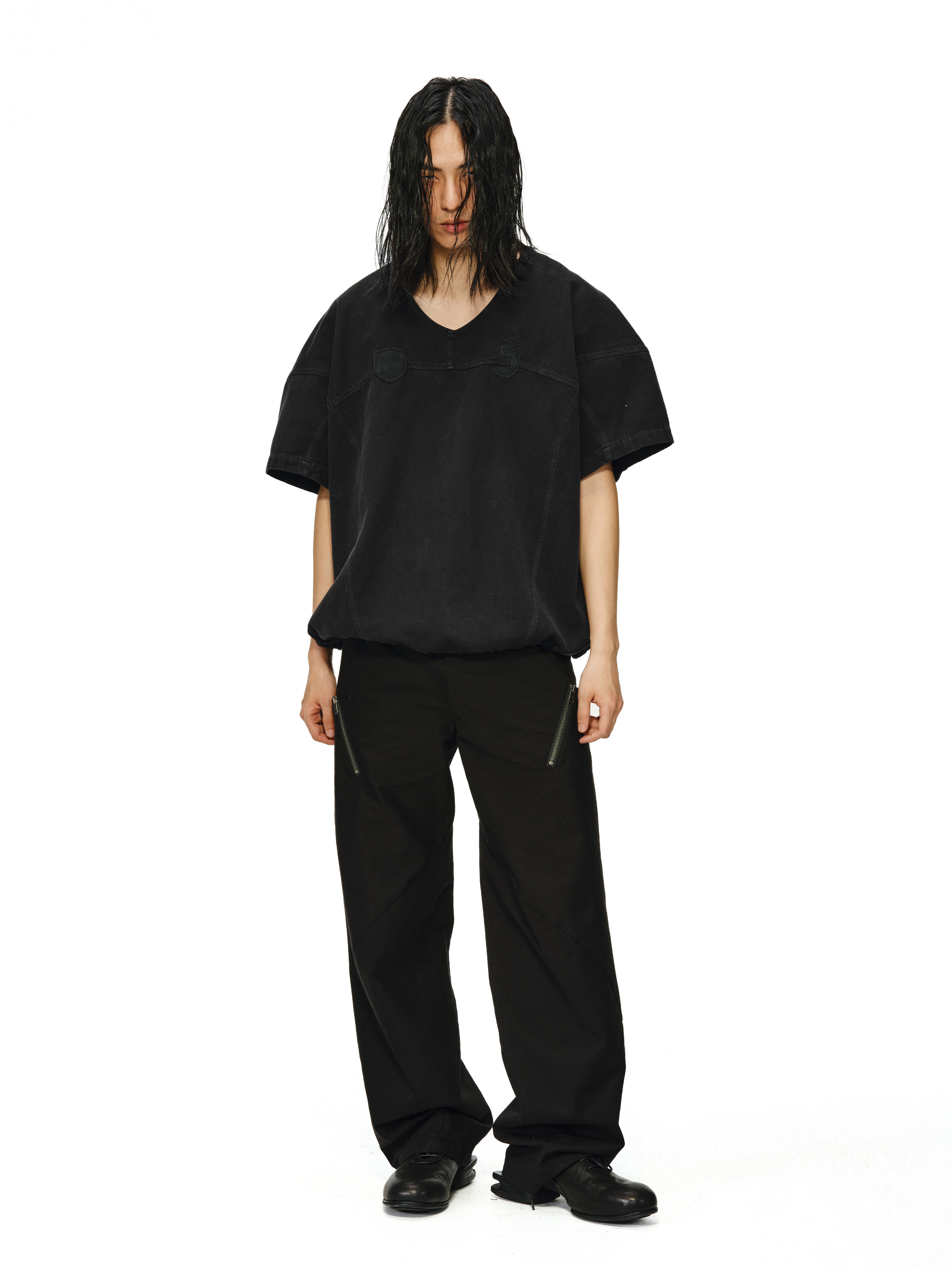 “Maestro” 3D Spiral Curved Silhouette Pants
