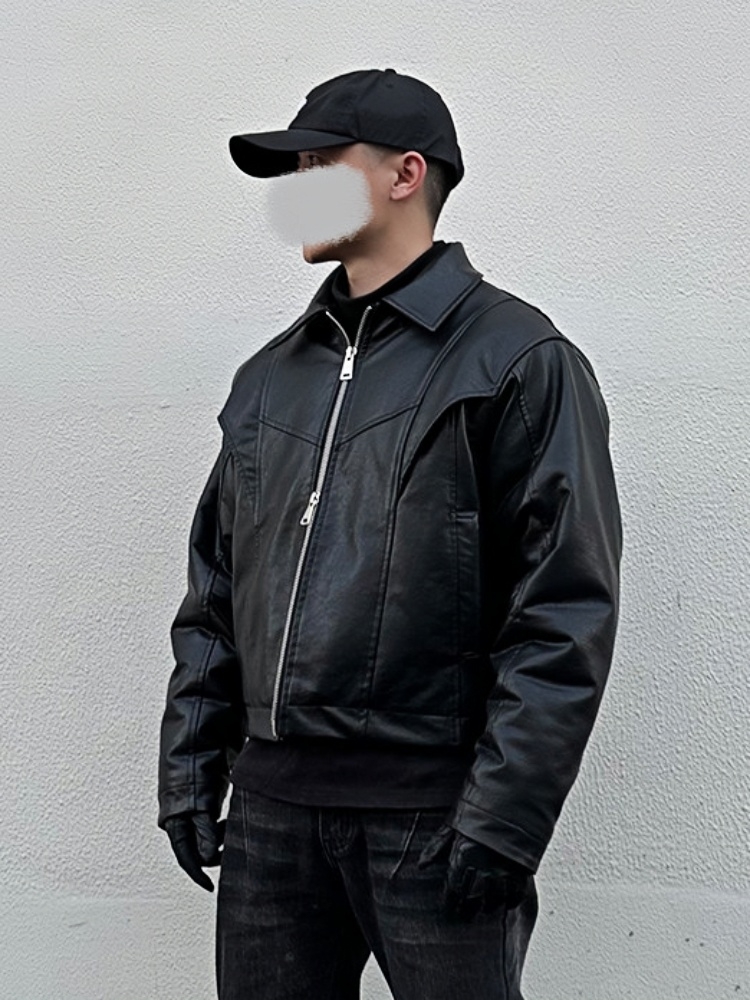 Black Domain Heavyweight Leather Condor Jacket