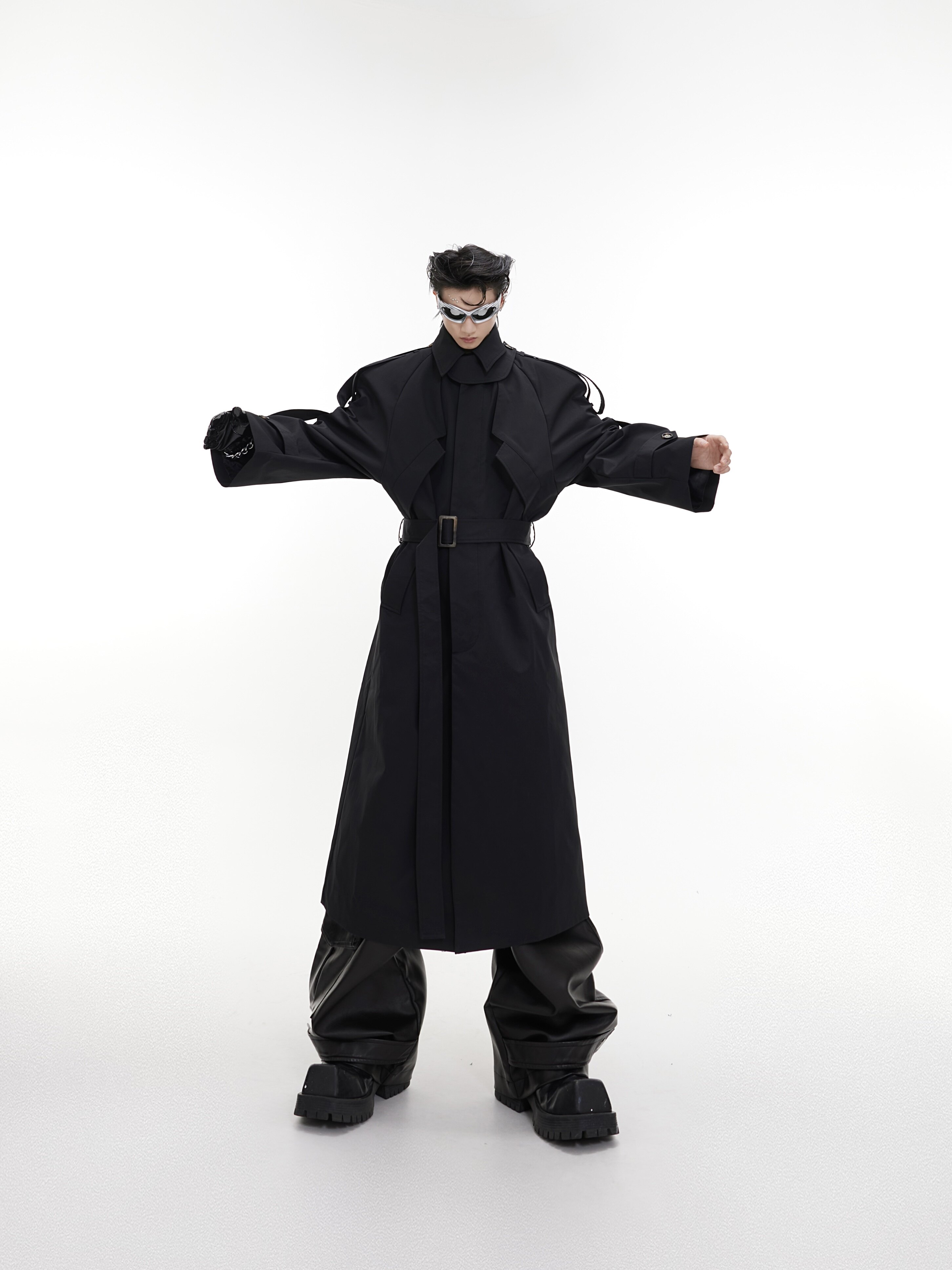 Deconstructed Long Trench Coat