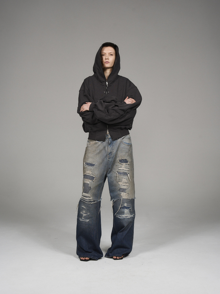 BLINDNOPLAN Level Series Retro Double-Waist Pleated Track Pants