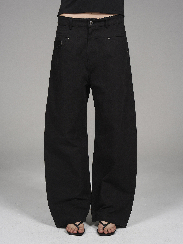 BLINDNOPLAN Level Series Leather-Trim Waist Cargo Pants