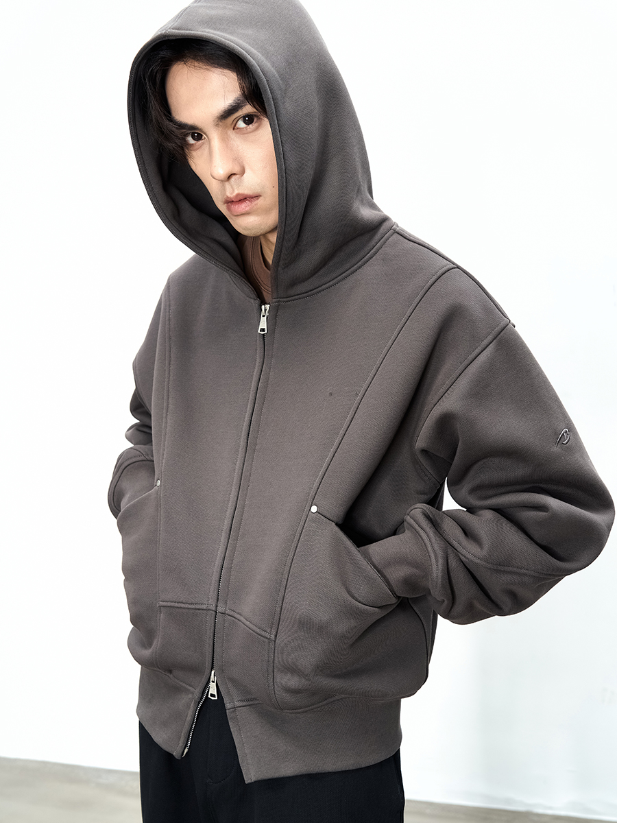 CATSSTAC Heavyweight Arc-Seamed Hooded Zip-Up