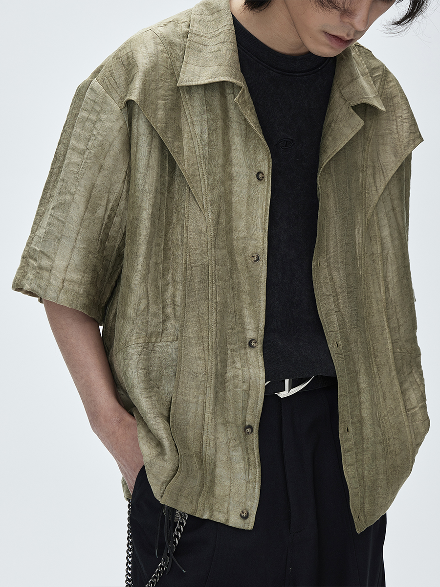 CATSSTAC Withered Leaf Deconstructed Shirt