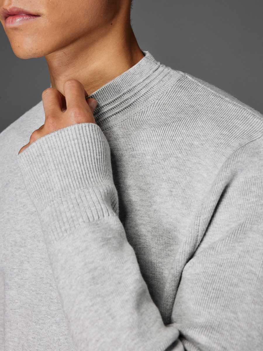 Yu Shuang Mock Neck Wool Sweater
