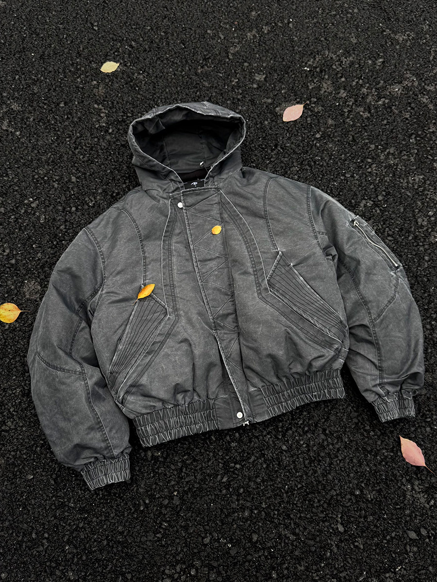 Titan Washed Nylon Quilted Jacket