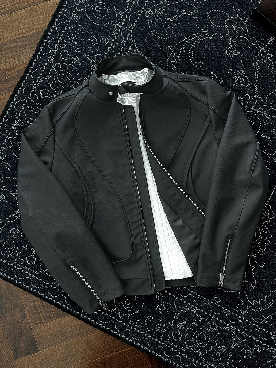 Rafa Six-Protection Leather Motorcycle Jacket