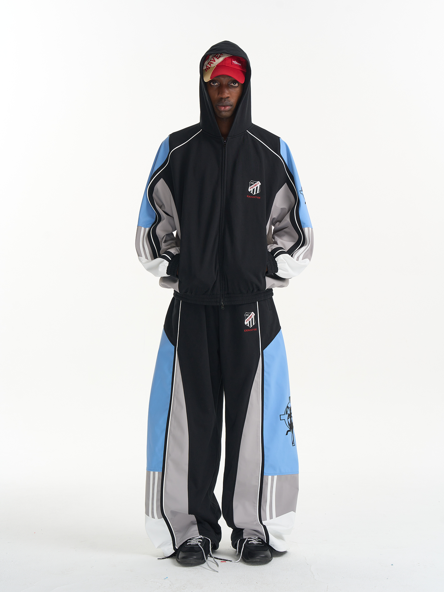 Color-Block Paneled Sport Jacket