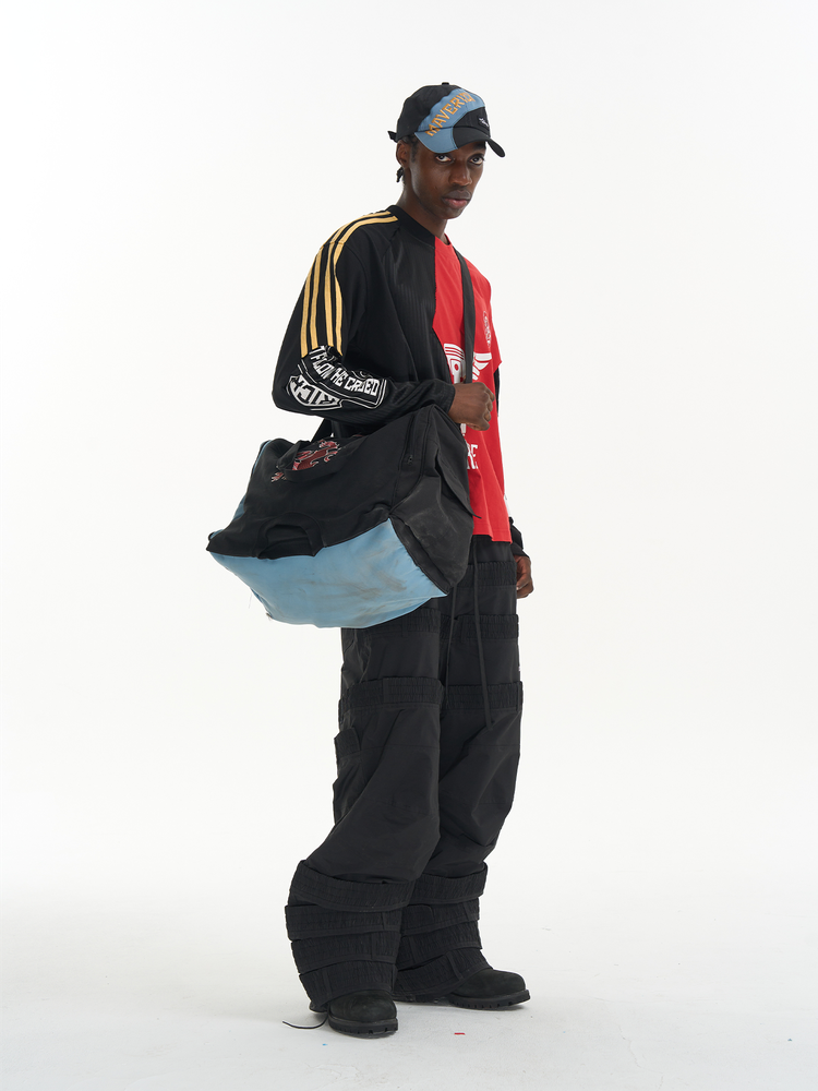 Raw-Edge Panel Print T-Shirt