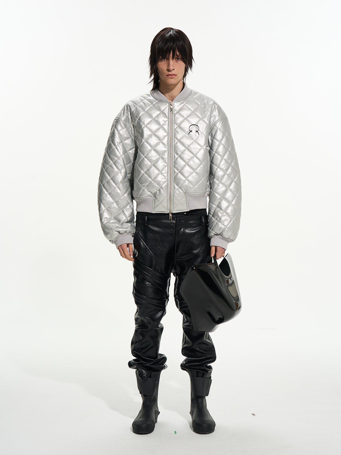 Diamond Quilted MA-1 Bomber Jacket