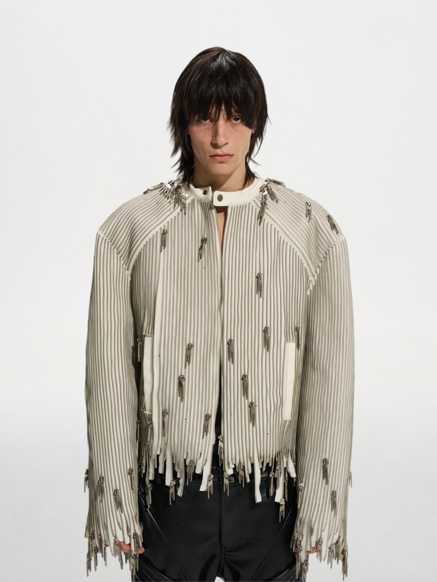 Custom Zipper Tassel Oversized Jacket