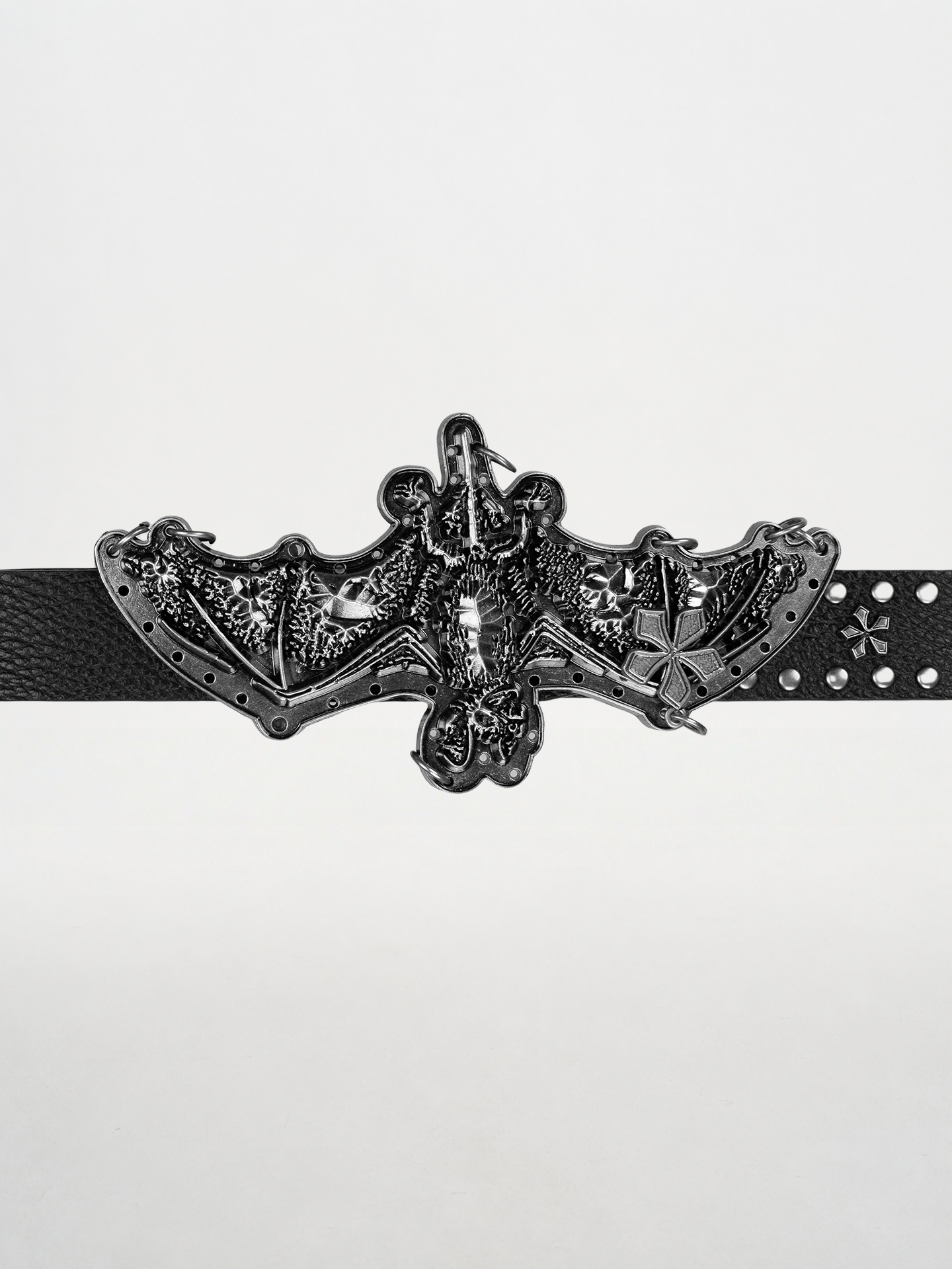 Inverted Bat Metal Belt