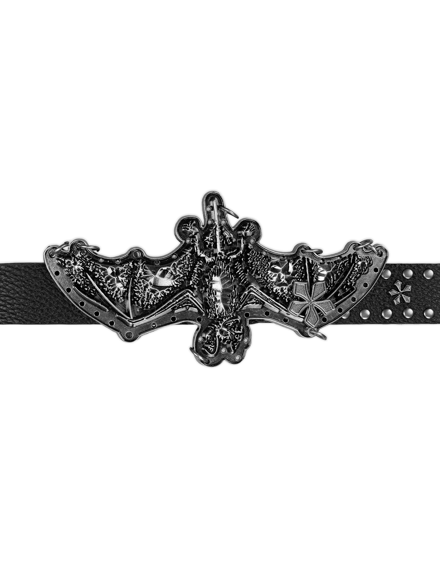 Inverted Bat Metal Belt