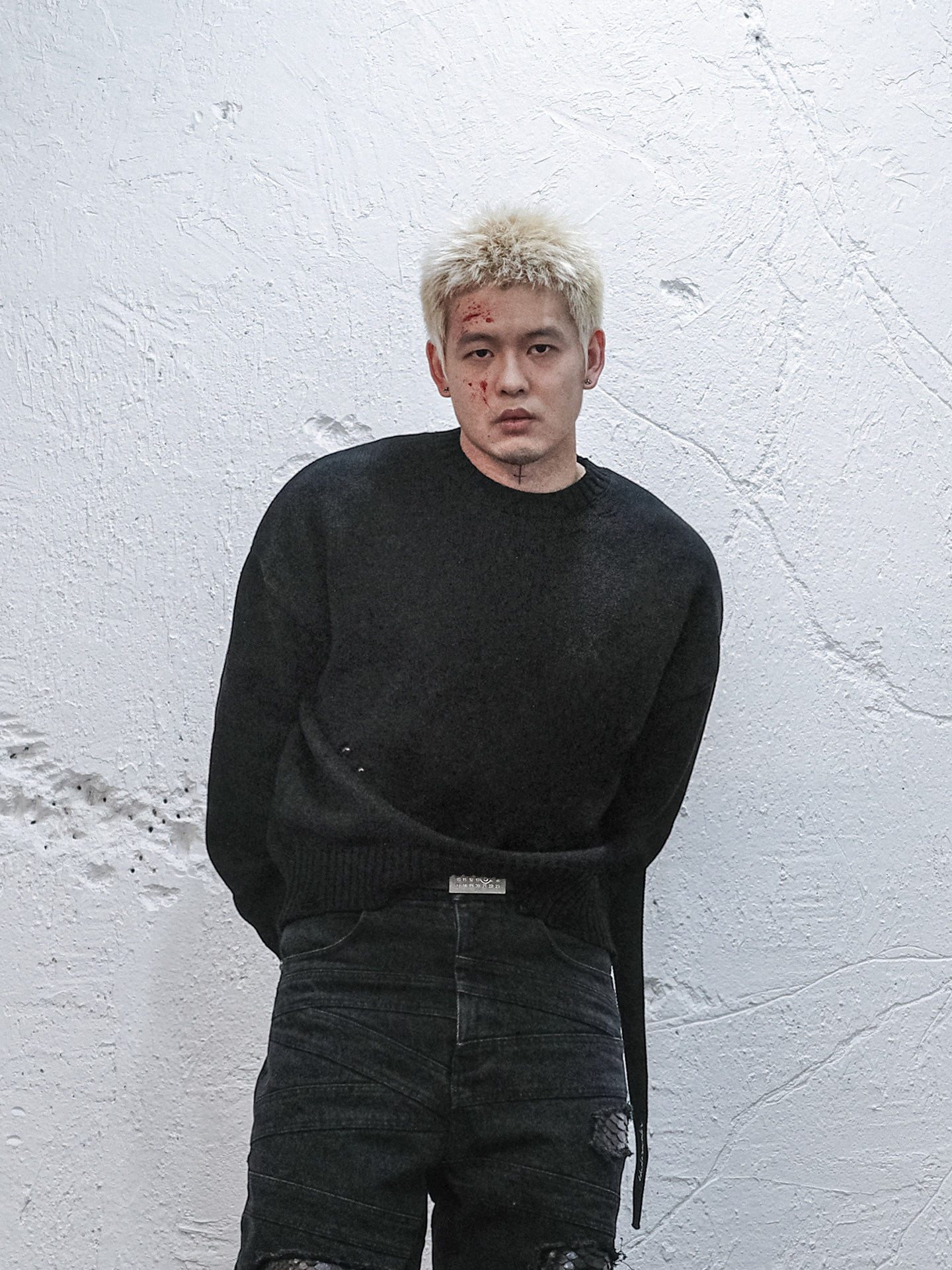 Tape Ripped Sweater