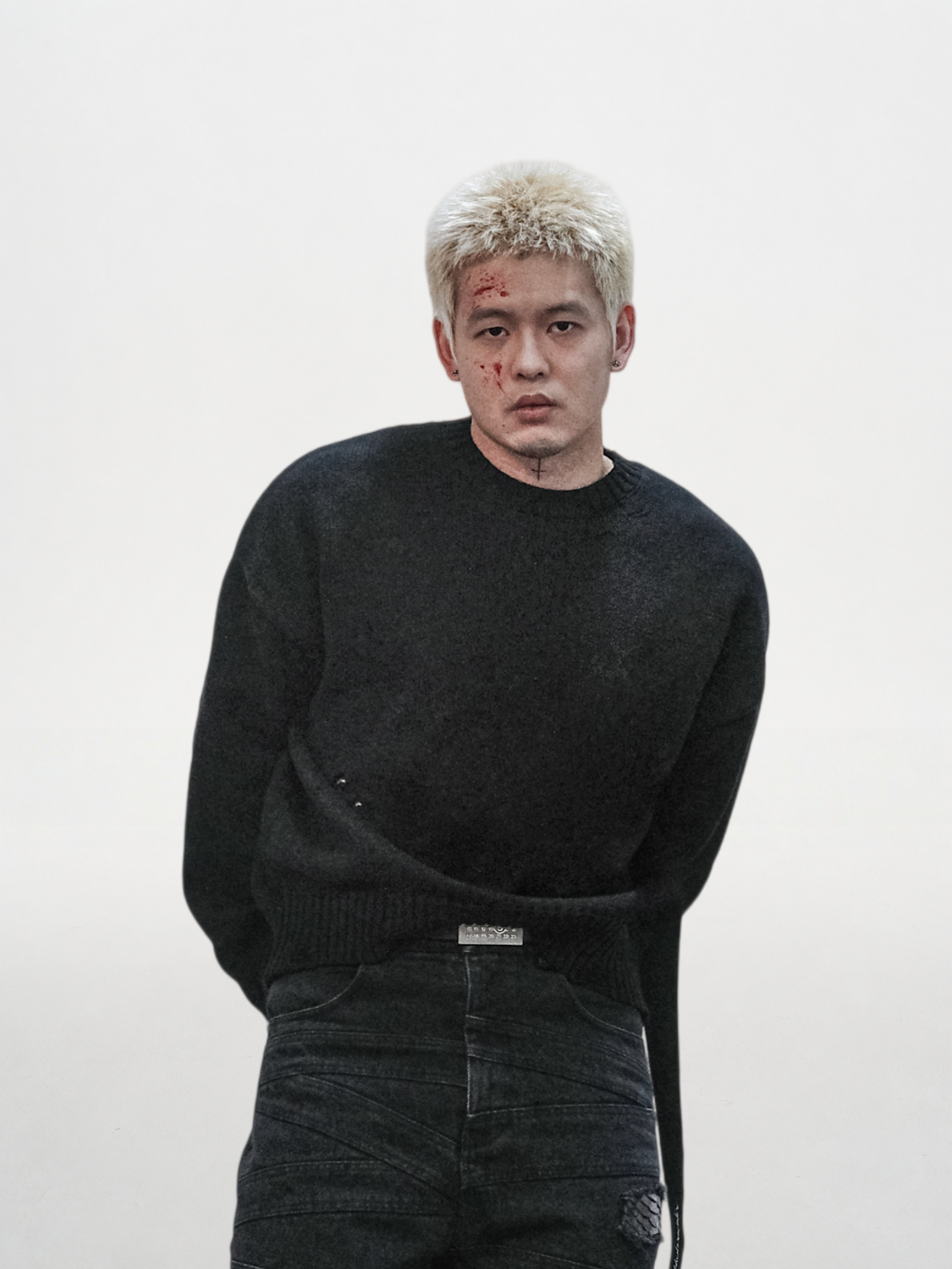 Tape Ripped Sweater