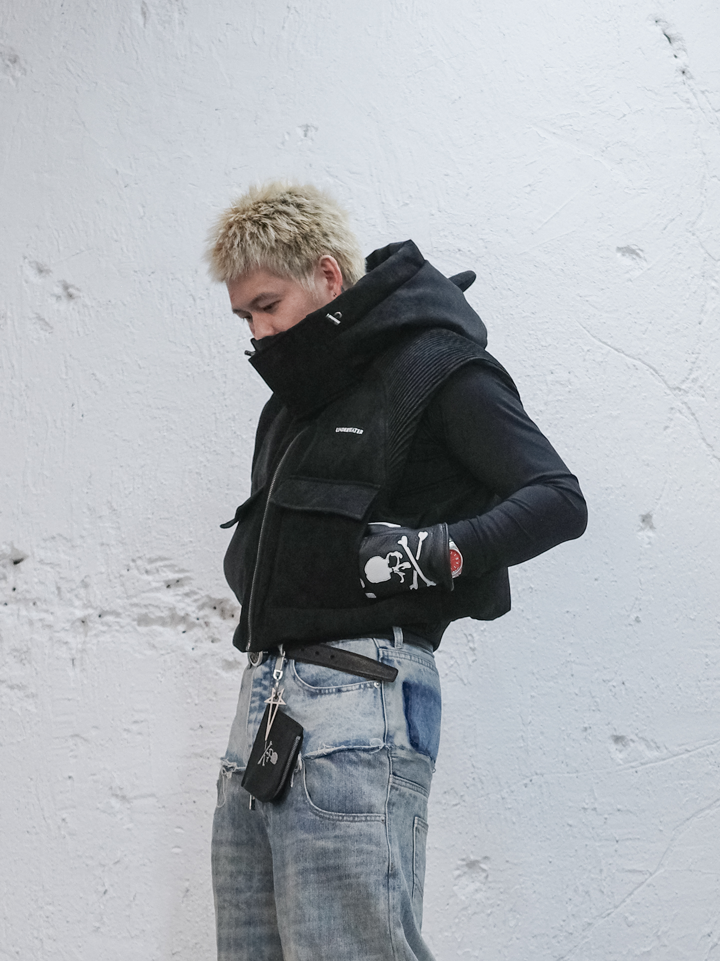 Demon Horned Puffer Vest