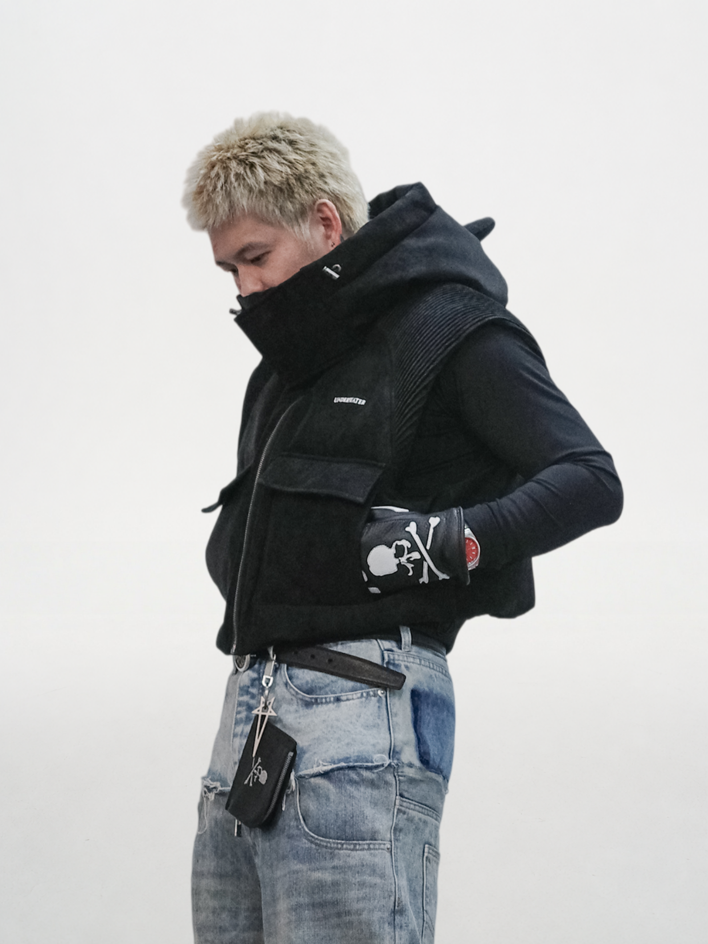 Demon Horned Puffer Vest