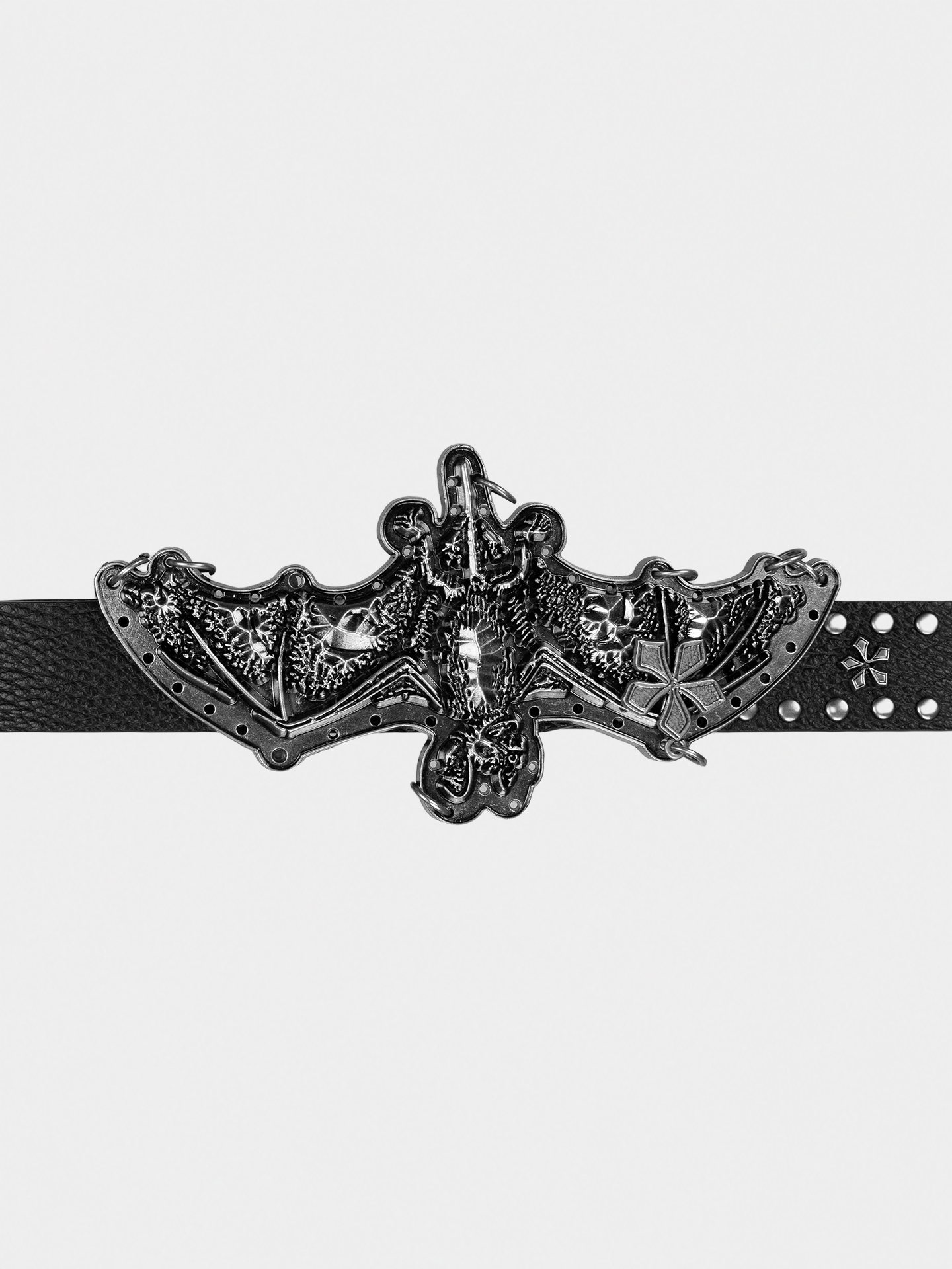 Inverted Bat Metal Belt