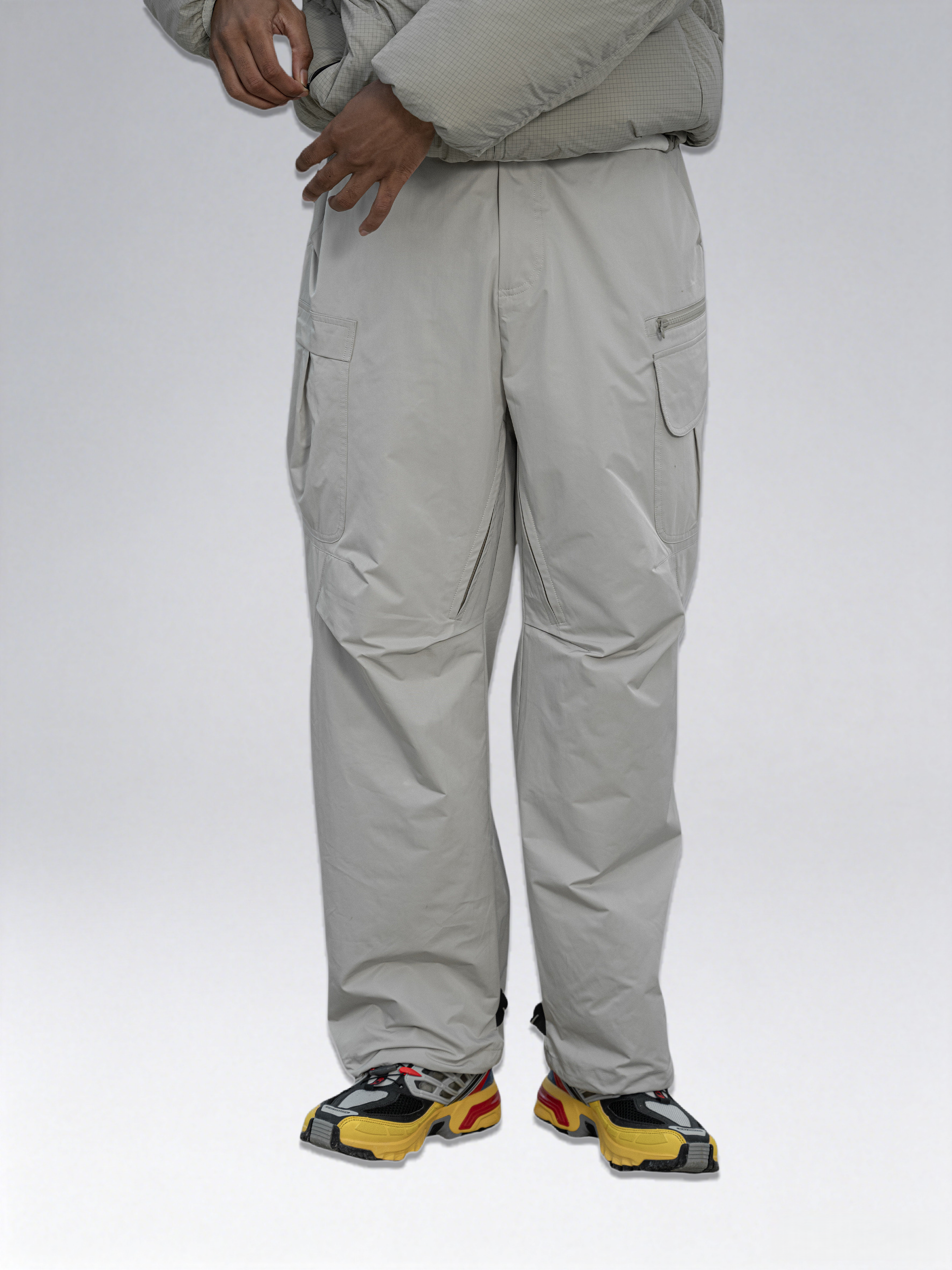 Multi-Pocket Tailored Drawstring Straight-Leg Pants