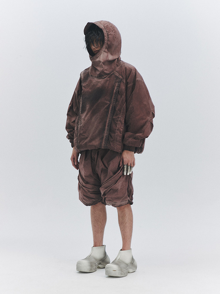 Multi-Layer 3D Pleated Shorts