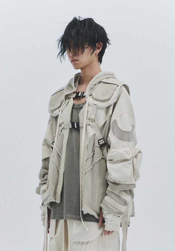 Tactical Multi-Pocket Structured Robe Jacket