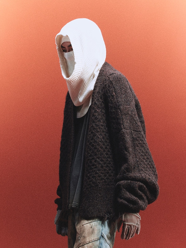 Heavyweight Oversized Wool Cardigan