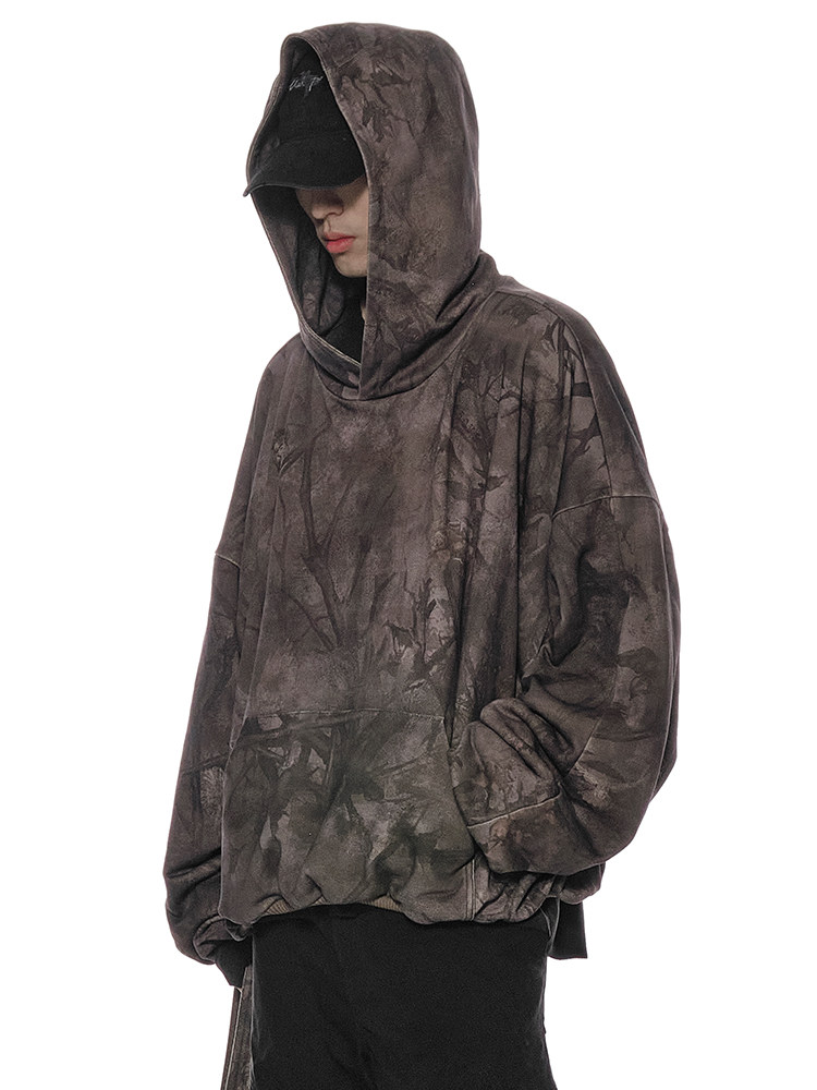 FORESTCAMO Faded Camo Print Hoodie