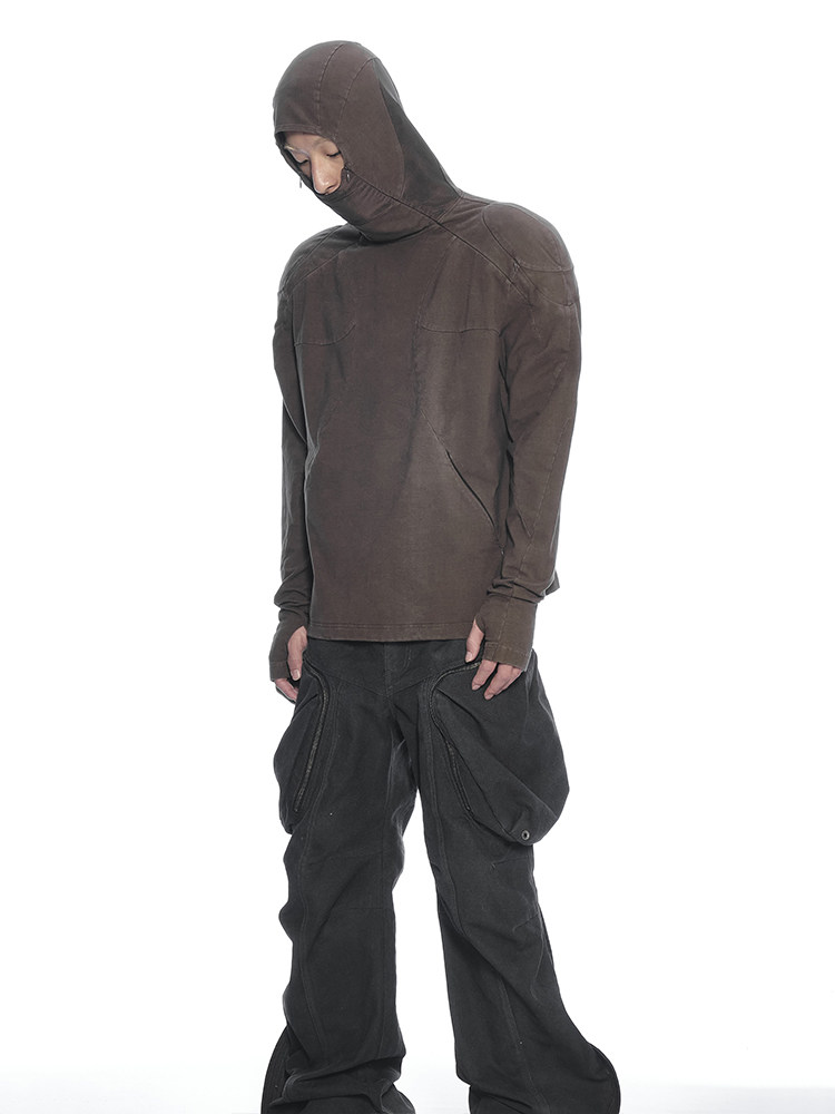 NIGHTCRAWLER Shoulder-Padded Pullover Hoodie