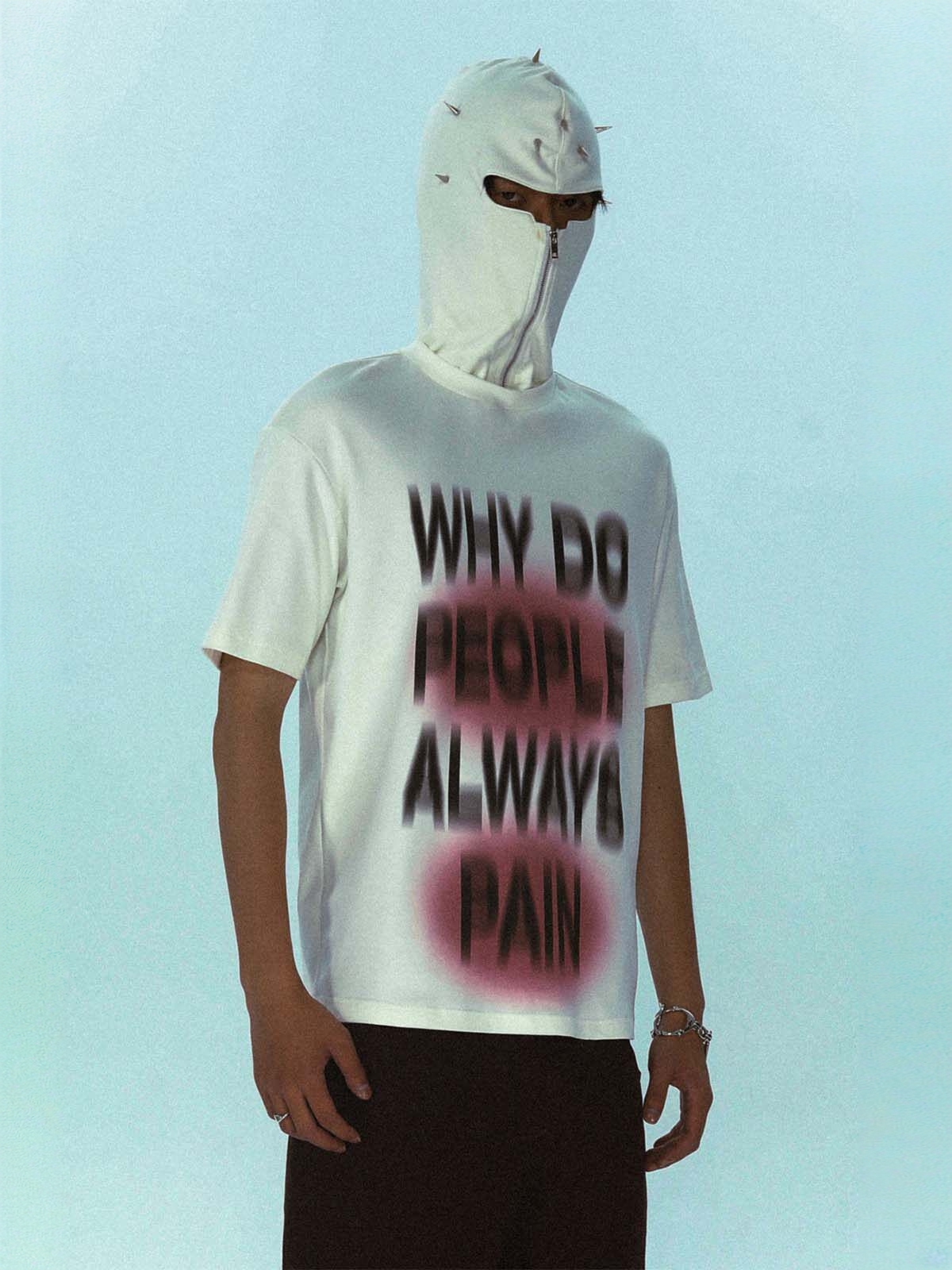 Think and Pain Rivet Hoodie T-Shirt