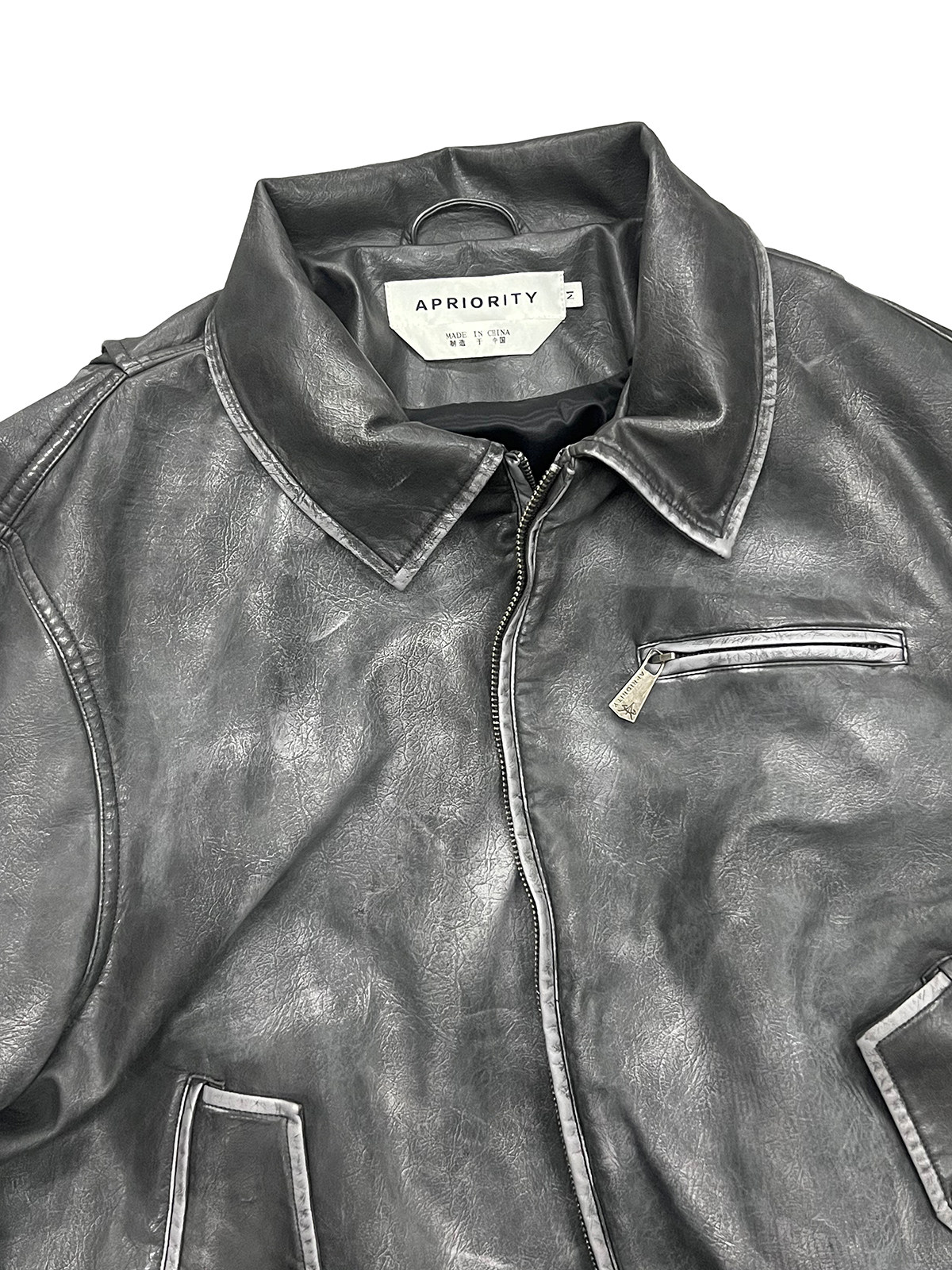 Cross Leather Jacket