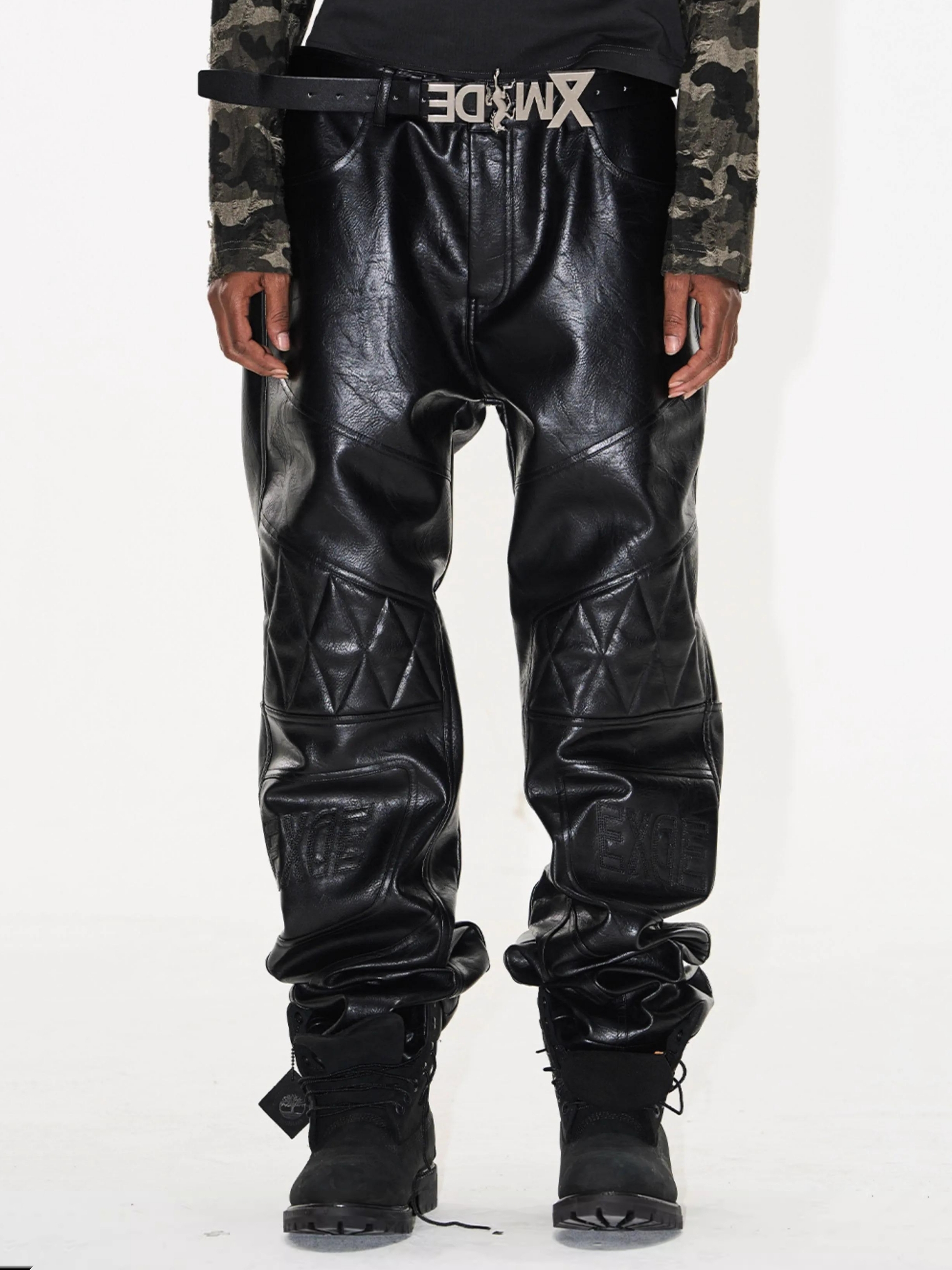 EXITMODE BY BLINDNOPLAN Crusader Warhorse Biker Leather Pants