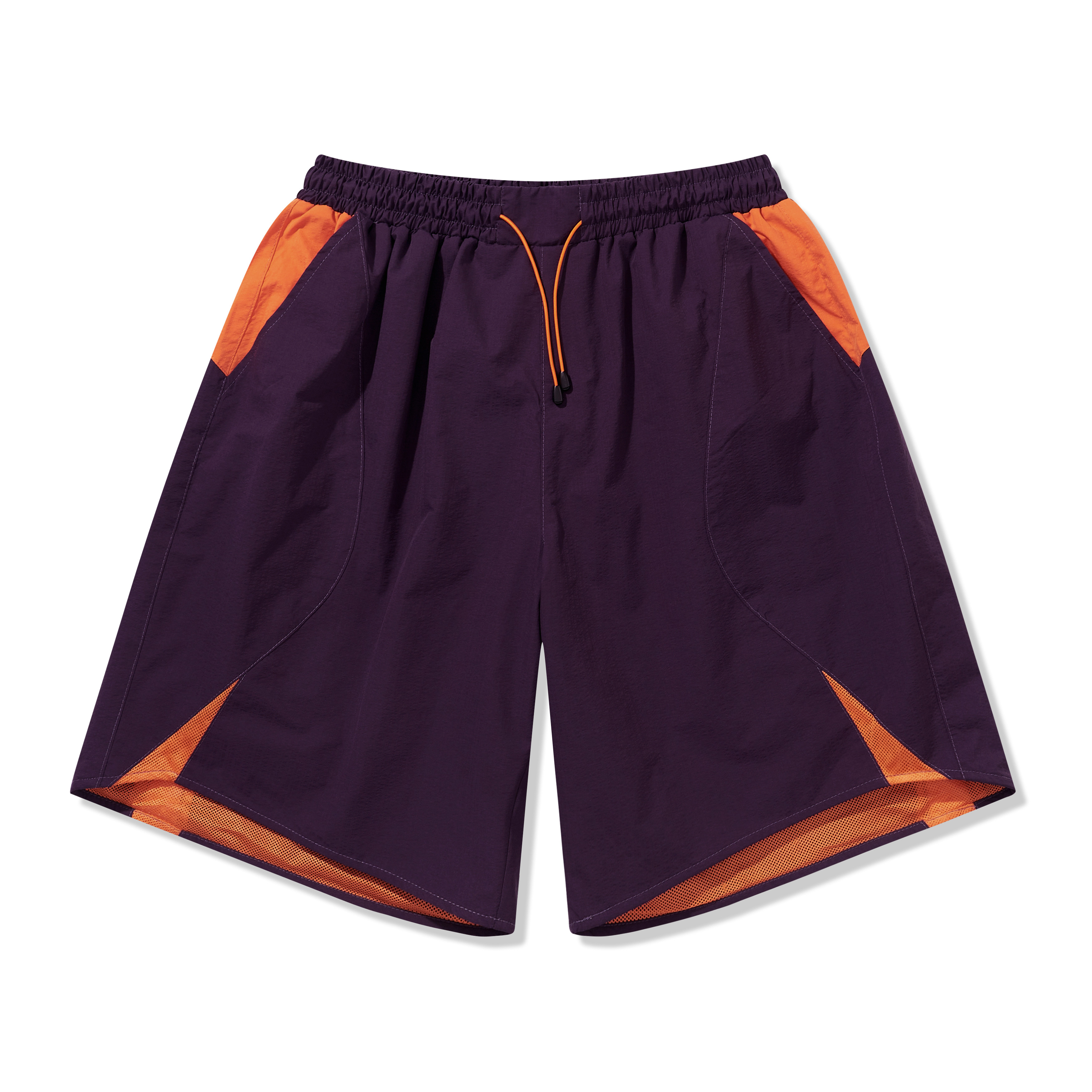 Basic Color-Block Water-Repellent Shorts