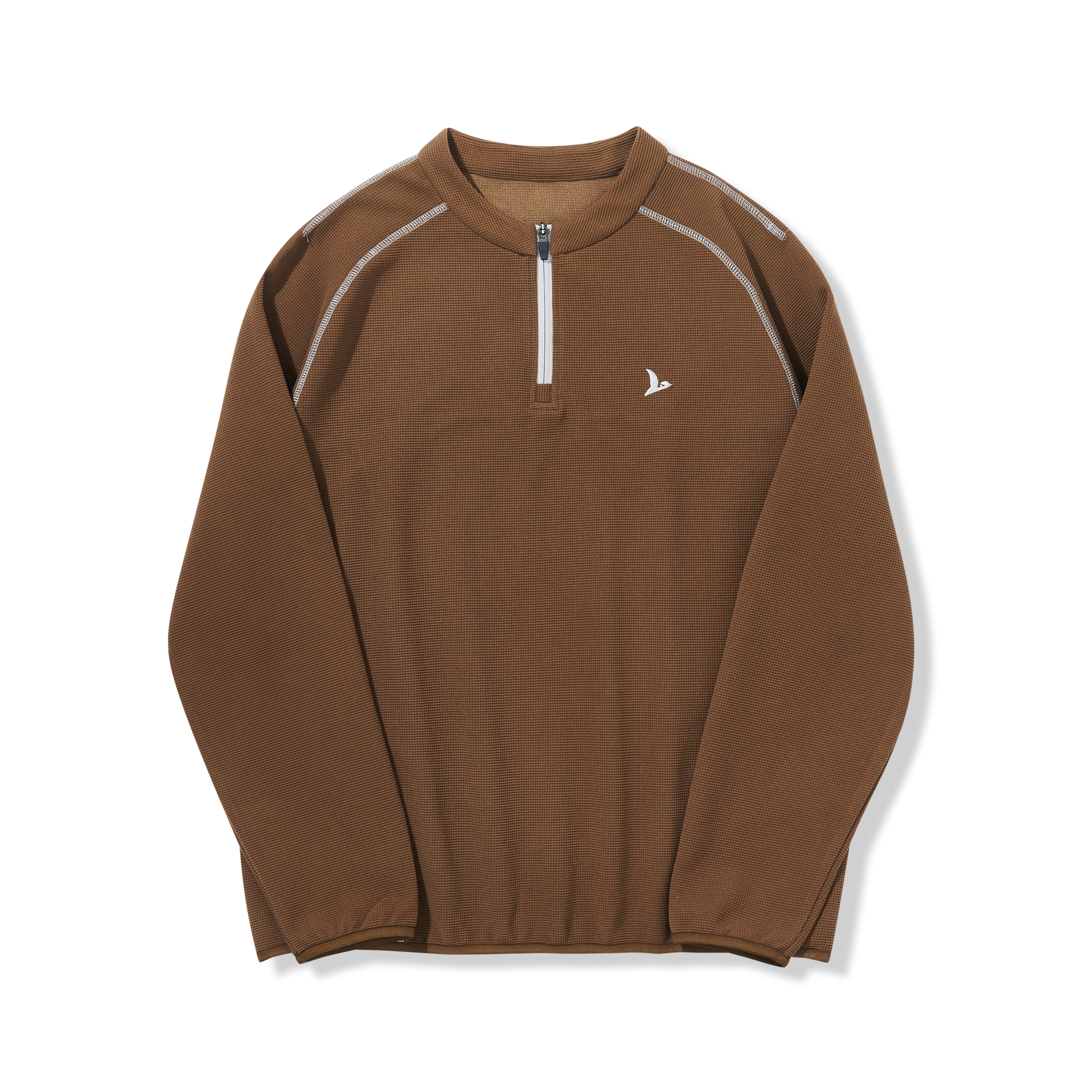 Waffle-Knit Half-Zip Sweatshirts