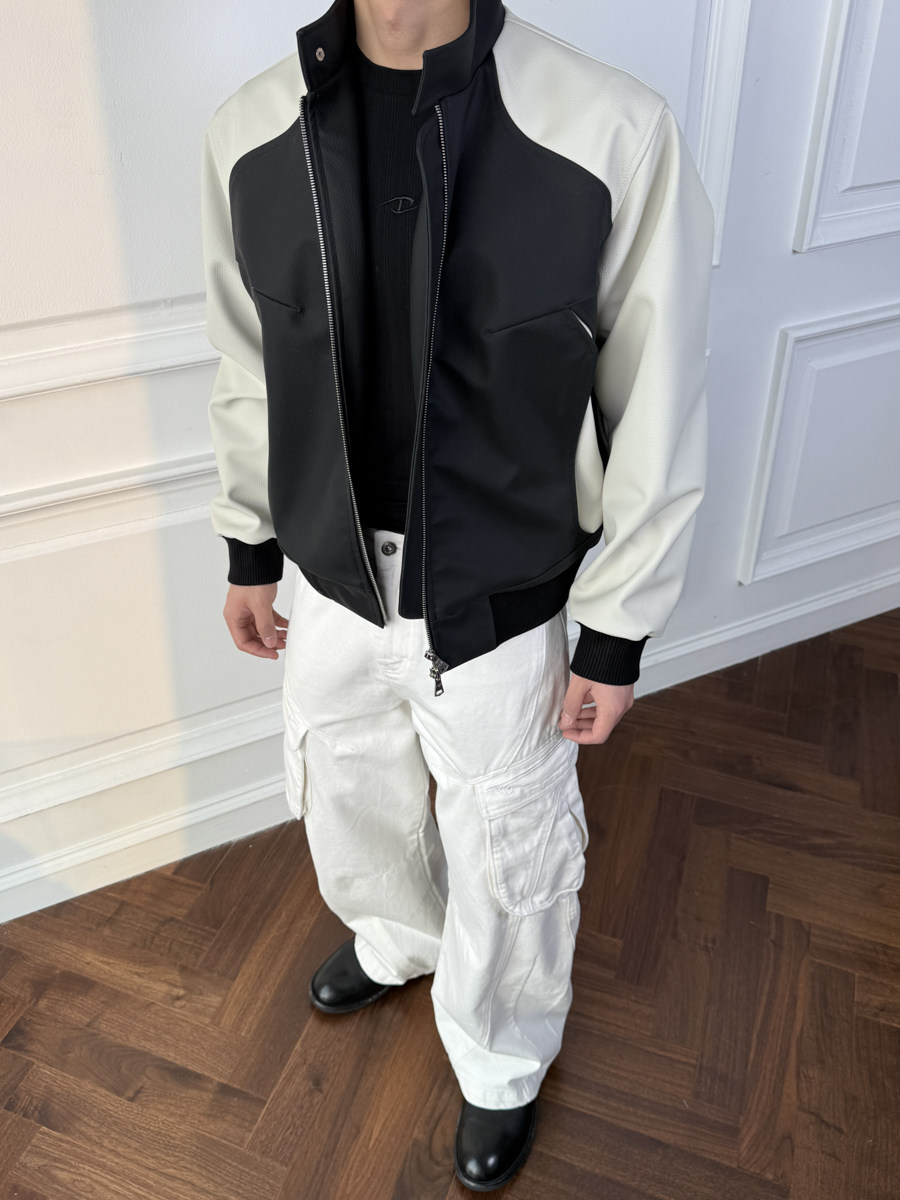 Taiji Yin-Yang Rafa Leather Jacket