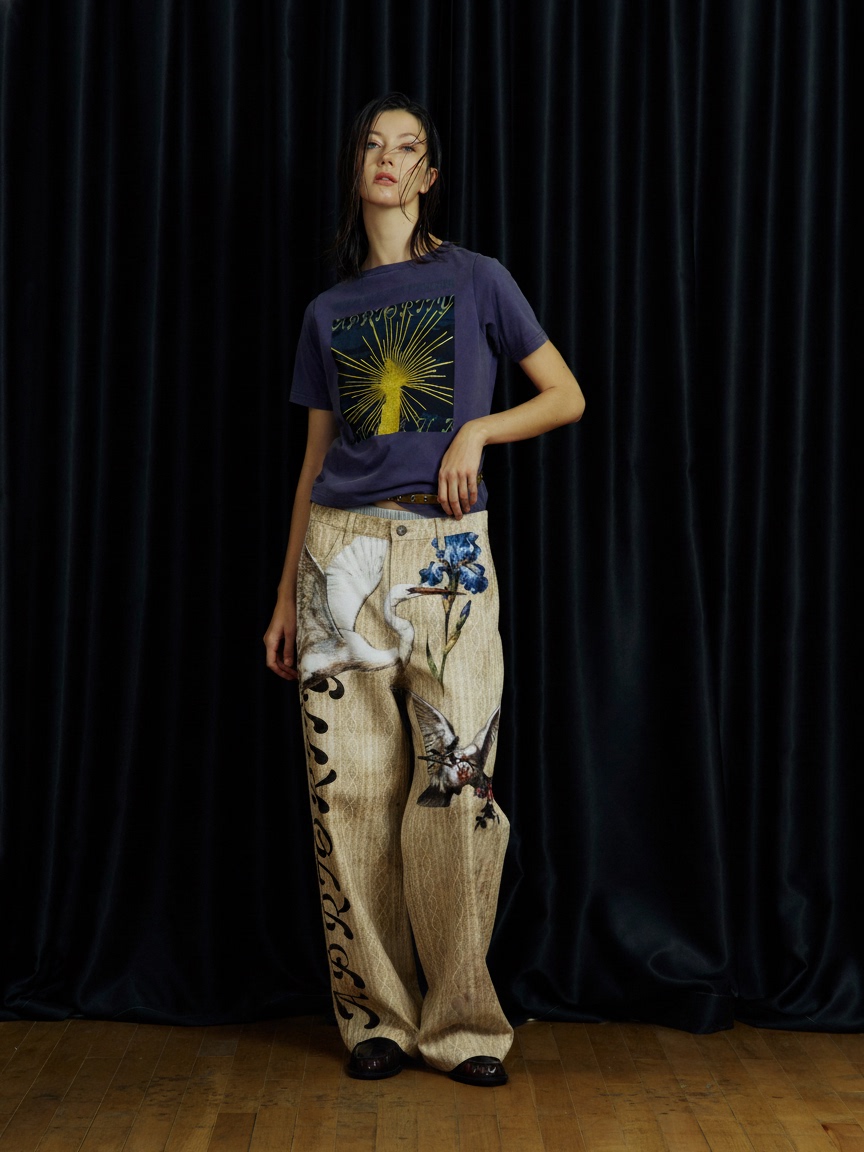 Bird 3D-Print Jeans