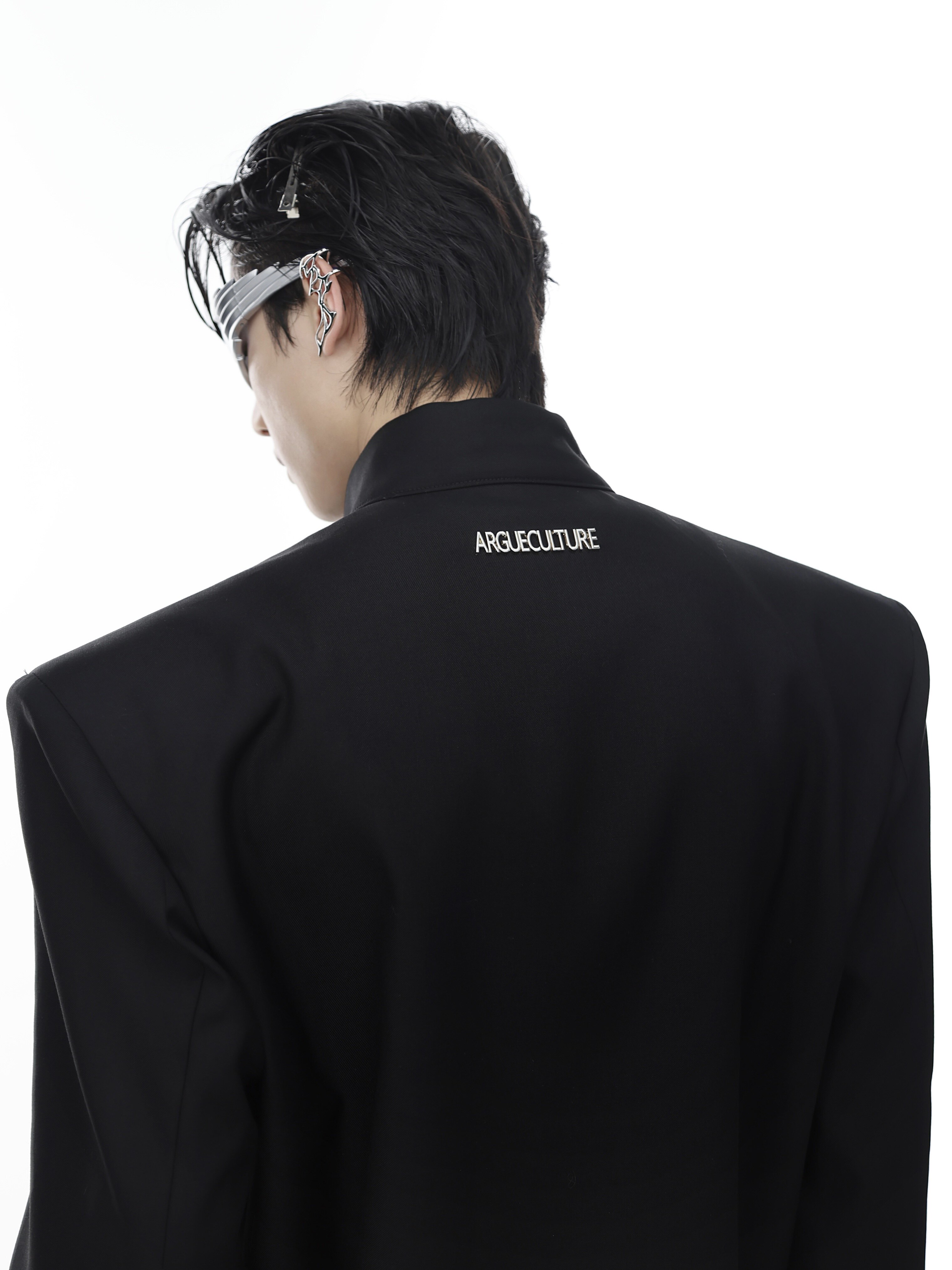 Stand Collar Airplane Buckle Jacket