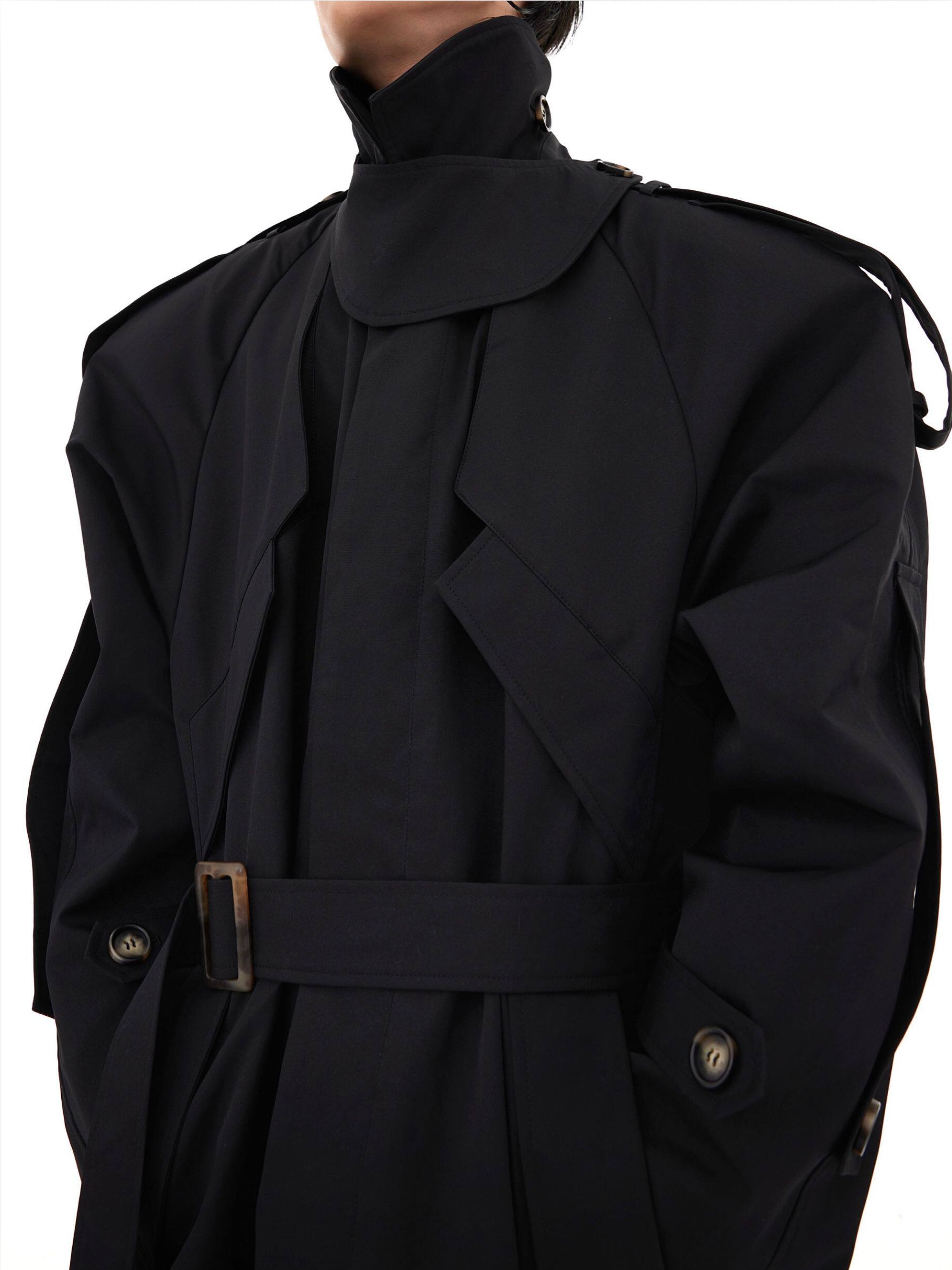Deconstructed Long Trench Coat
