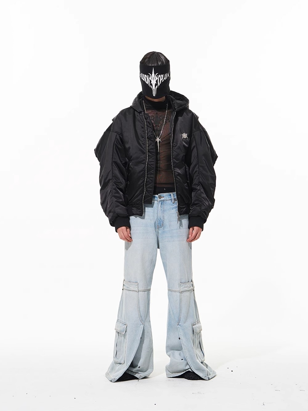 BLINDNOPLAN Dual Opening Visual Light Wash Denim Pants