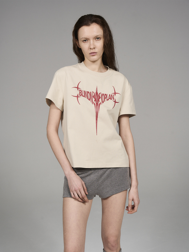 BLINDNOPLAN Level Series Logo Print Short Sleeve T-Shirt