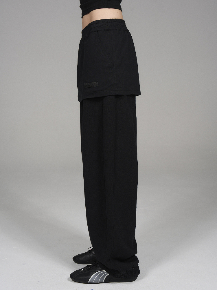 BLINDNOPLAN Level Series Layered Sporty Drawstring Jogger Pants