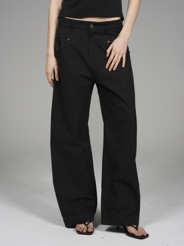 BLINDNOPLAN Level Series Leather-Trim Waist Cargo Pants