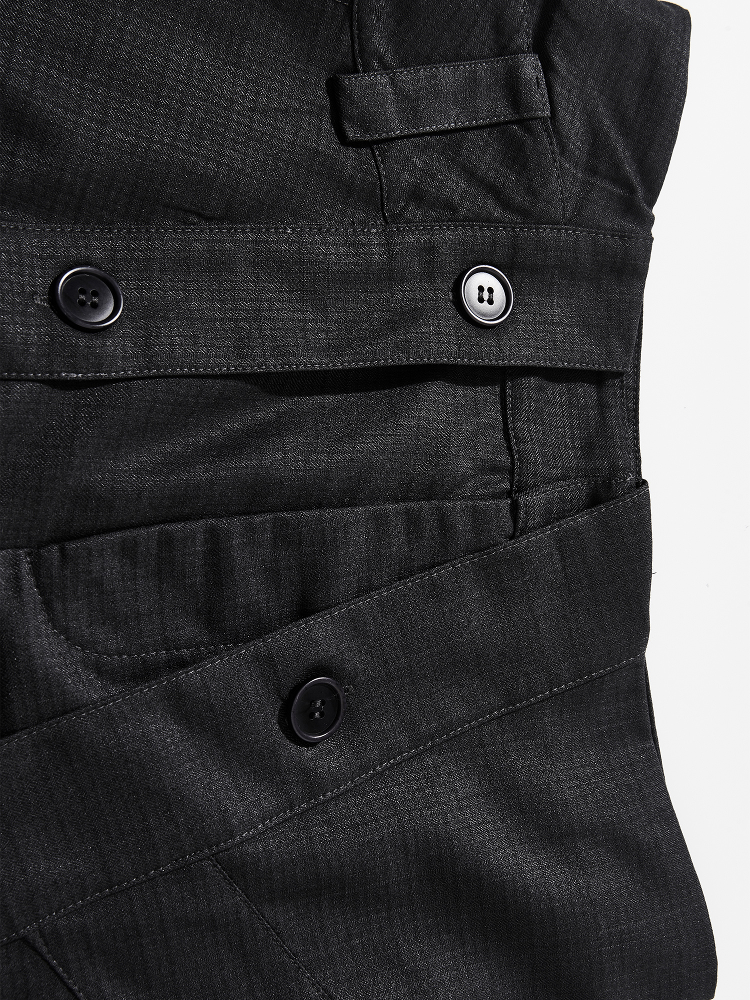 BLINDNOPLAN Fold-over Plaid Shorts