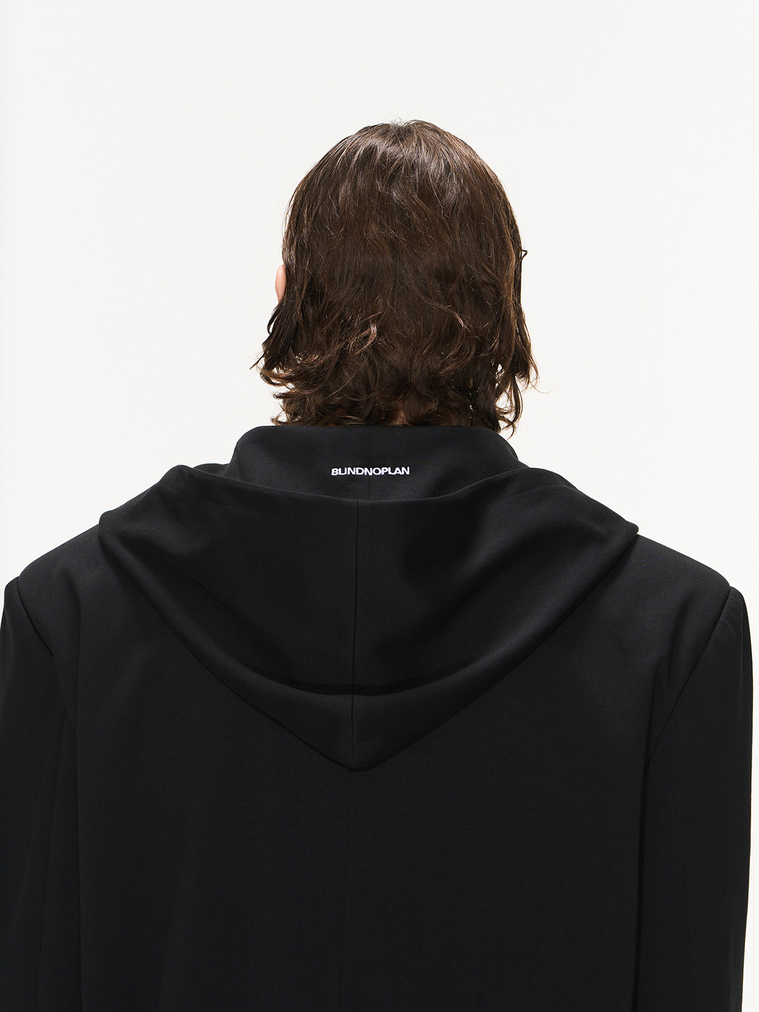 BLINDNOPLAN 23AW 可拆卸宽松廓形连帽纯色休闲西装外套秋季上衣