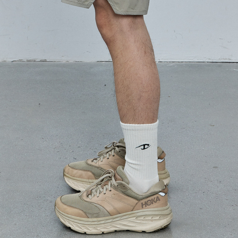 CATSSTAC Tri-color Embroidered Terry Socks