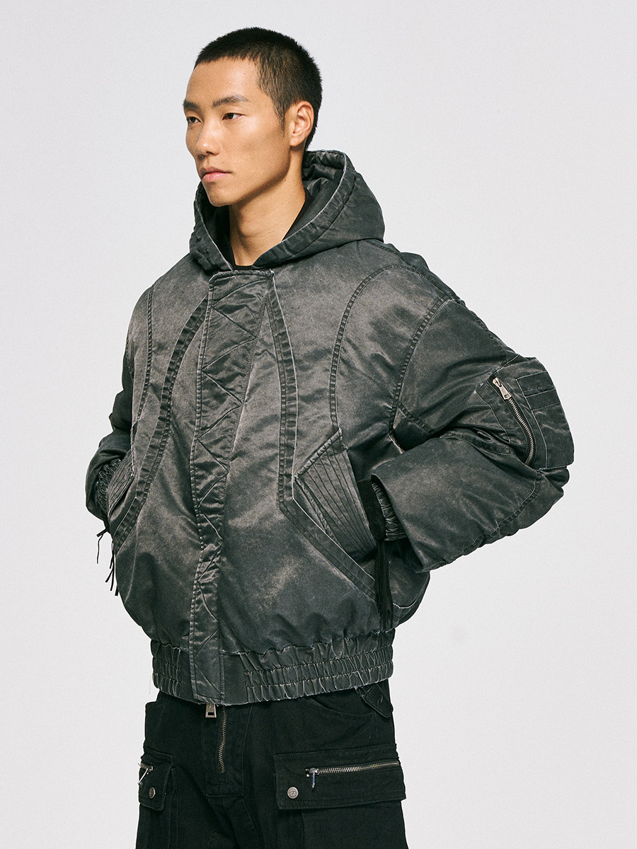 Titan Washed Nylon Quilted Jacket