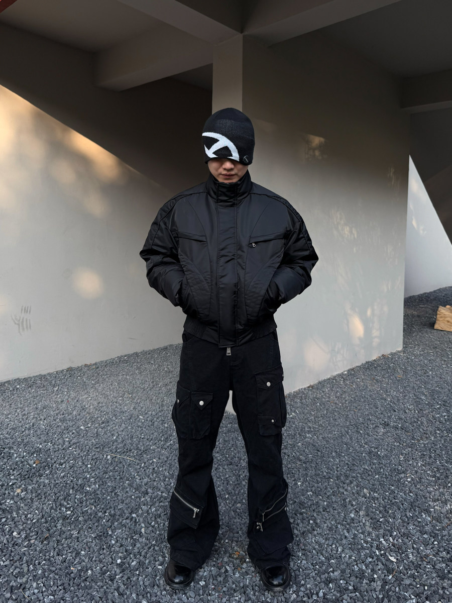3M Thinsulate™ Flight-Style Stand Collar Quilted Jacket